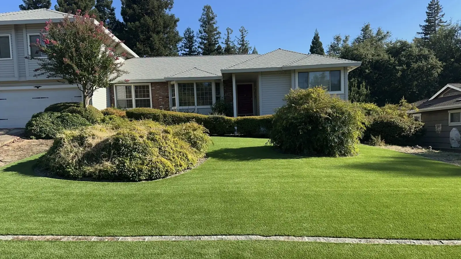 Front yard installed with Always Green artificial grass